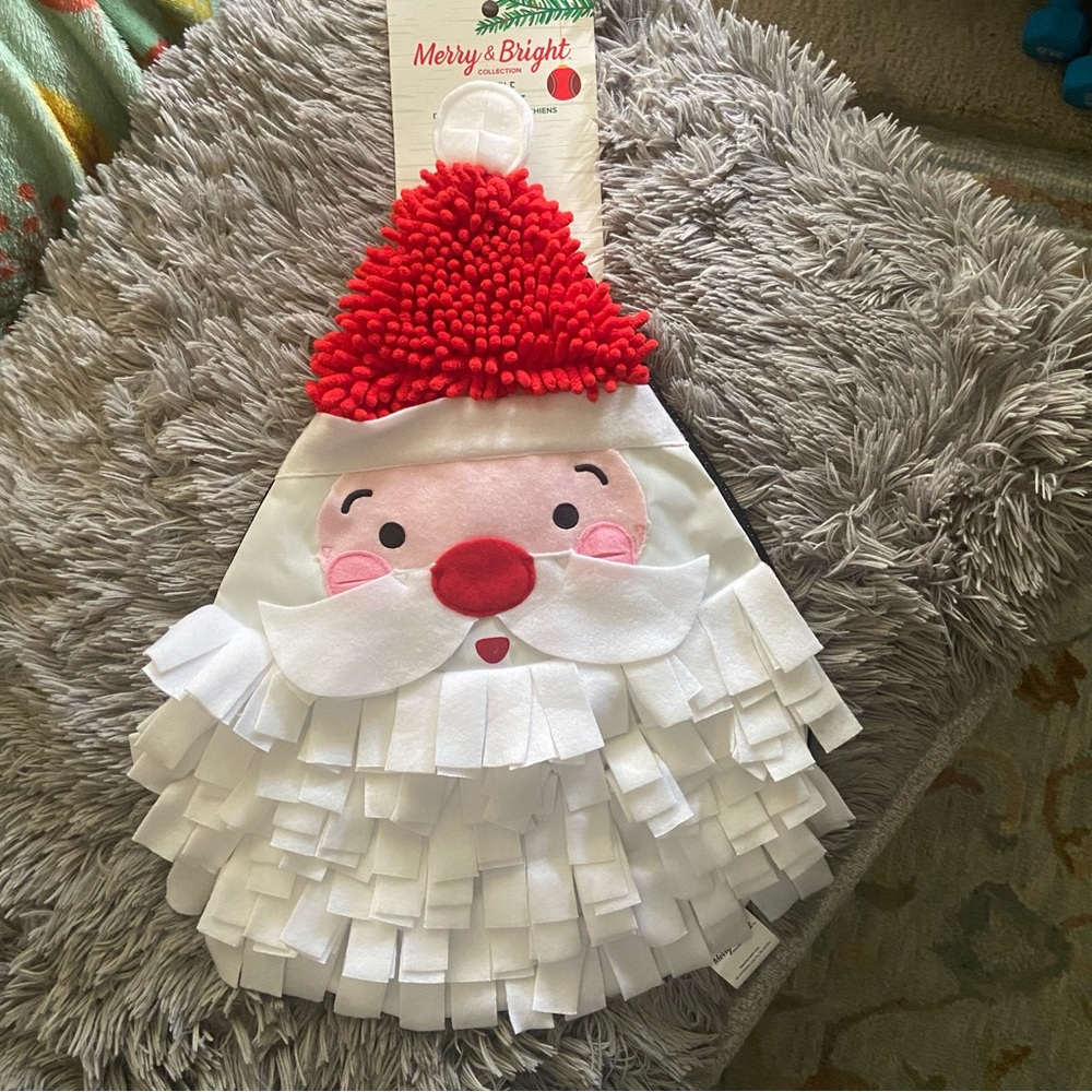 Merry & Bright Santa Dog Pet Snuffle Mat Treat Toy Christmas  Sniffing Puzzle